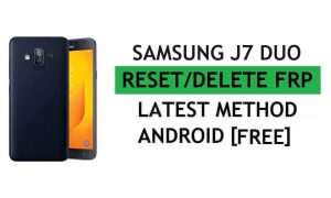 PC Aracı Kolay Ücretsiz Son Yöntemle FRP Samsung J7 Duo SM-J720F/M'yi Sıfırlayın