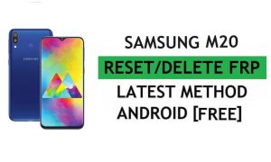 Reset FRP Samsung M20 SM-M205 With PC Tool Easy Free Latest Method