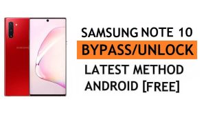 Samsung Note 10 FRP Bypass Android 12 Buka kunci kunci Google Gmail Tanpa PC Gratis