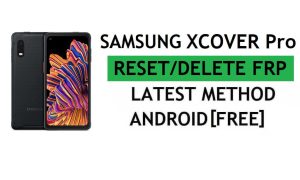 컴퓨터/Sim 핀 잠금 없이 FRP 재설정 Android 11 Samsung XCover Pro 최신 Google 인증 잠금 해제