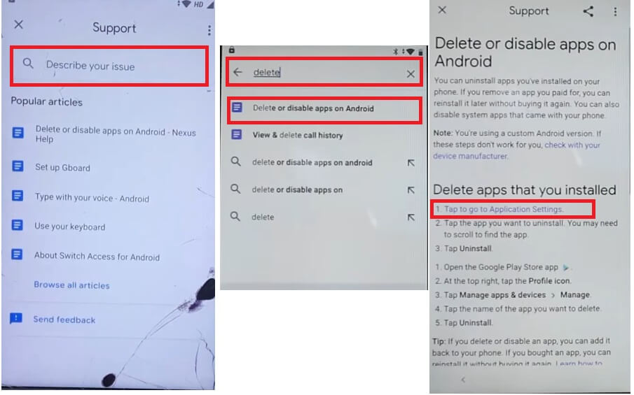 Tap Delete Disable apps to Coolpad Frp Bypass Fix YouTube Update Without PC/APK Android 9 Google Unlock