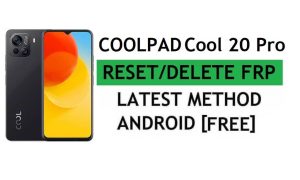 Coolpad Cool 20 Pro Android 11 FRP Bypass Ripristina Gmail Blocco account Google gratuito