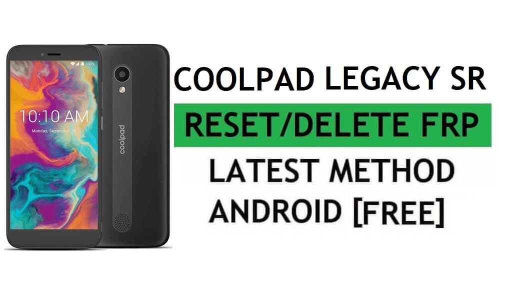 Coolpad Legacy SR Frp Bypass Fix YouTube-update zonder pc Android 9 Google Unlock