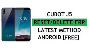 Cubot J5 Frp Bypass corrigir atualização do YouTube sem PC Android 9 Google Unlock