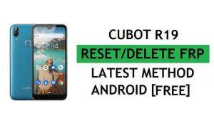 Cubot R19 Frp Bypass Fix YouTube-update zonder pc Android 9 Google Ontgrendelen