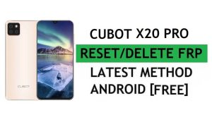 Cubot X20 Pro Frp Bypass Fix YouTube-update zonder pc Android 9 Google Ontgrendelen