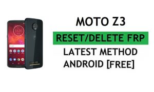 Moto Z3 Frp Bypass Fix YouTube Update Without PC Android 9 Google Unlock