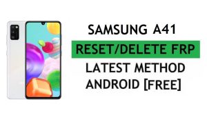 Samsung A41 FRP Bypass Android 11 문제 해결 Google Gmail 잠금 최신 방법 재설정