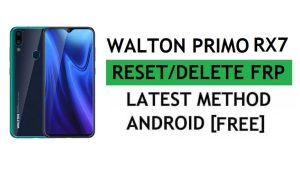 Walton Primo RX7 Frp Bypass Correction de la mise à jour YouTube sans PC/APK Android 9 Google Unlock