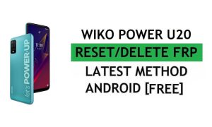 Wiko Power U20 Android 11 FRP Bypass Reset Gmail Google Account Lock Free
