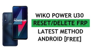 Wiko Power U30 Android 11 FRP Bypass Reset Gmail Google Account Lock Free