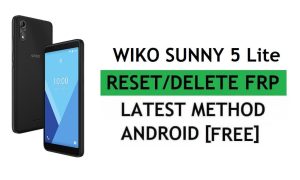 ลบ FRP Wiko Sunny 5 Lite บายพาสการยืนยัน Google Gmail - ไม่มี PC / Apk [ฟรีล่าสุด]