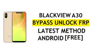 Blackview A30 Frp Bypass Perbaiki Pembaruan YouTube Tanpa PC Android 8.1 Google Buka Kunci