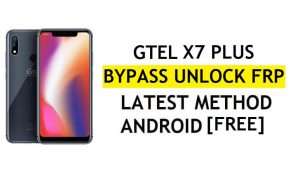 GTel X7 Plus Frp Bypass แก้ไขการอัปเดต YouTube โดยไม่ต้องใช้พีซี Android 8.1 Google Unlock