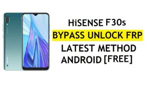 HiSense F30s Frp Bypass PC Android 9 Google Unlock 없이 YouTube 업데이트 수정