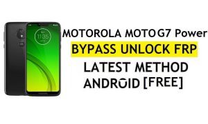 FRP Bypass Motorola Moto G7 Power Android 10 Déverrouiller Google Lock sans APK ni PC