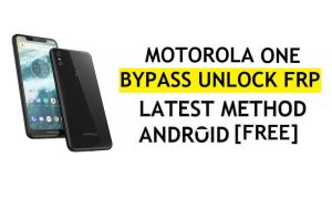 FRP Bypass Motorola One Android 10 Ontgrendel Google Lock zonder APK en pc