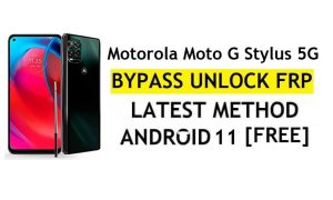Motorola Moto G Stylus 5G FRP PC ve APK olmadan Android 11 Google Hesabı Kilidini Atlayın Ücretsiz