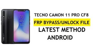 Download Tecno Camon 11 Pro CF8 FRP File (Unlock Google Gmail Lock) by SP Flash Tool Latest Free