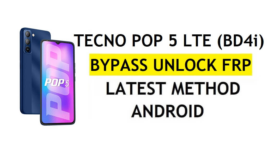 Supprimer FRP Tecno POP 5 LTE (BD4i) Correction de l'icône du micro ne fonctionnant pas sans PC gratuitement