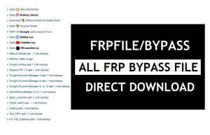 FRPFILE/Bypass Apk - Прямая загрузка FRP Bypass File Android