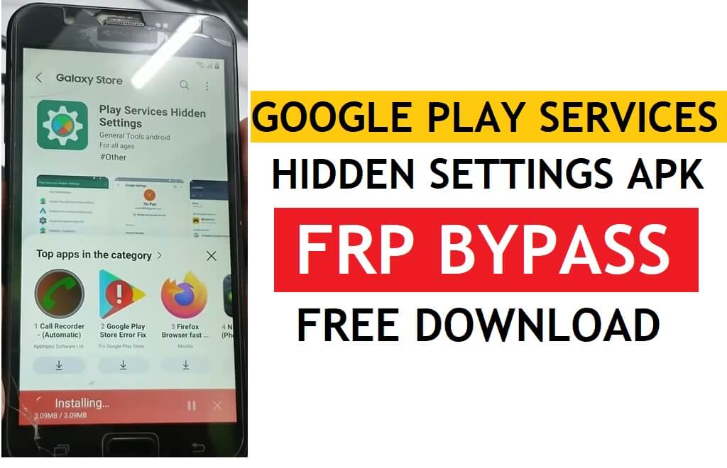Configurações ocultas do Google Play Services Apk FRP Bypass Download direto gratuito mais recente