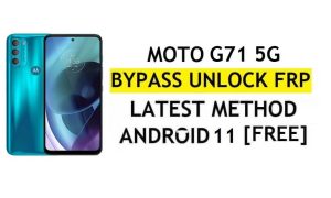 Motorola Moto G71 5G FRP Bypass Android 11 Google-account ontgrendelen zonder pc en APK gratis