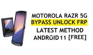 FRP ปลดล็อค Motorola Razr 5G Android 11 บายพาสบัญชี Google โดยไม่ต้องใช้พีซีและ APK ฟรี