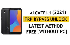 Alcatel 1 (2021) FRP Android 11 Go'yu Atladı Google Gmail Kilidini PC Olmadan