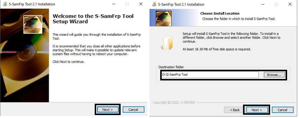Install S SamFrp Tool V2.1 Download Latest Free Samsung Emergency Mode FRP Tool