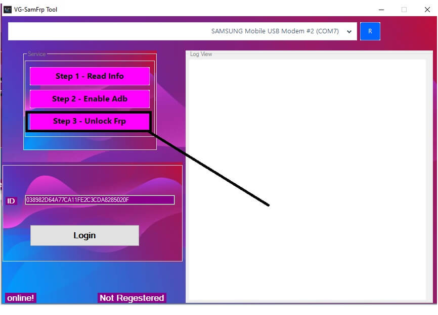 Unlock FRP to VG SAMFRP Tool V1 Download Latest Samsung *#09*# Test Mode FRP Remove Tool