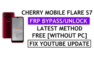 Cherry Mobile Flare S7 FRP Bypass Correzione dell'aggiornamento Youtube (Android 8.1) – Verifica il blocco Google senza PC