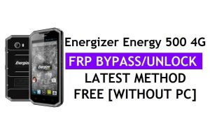 Energizer Energy 500 4G FRP Bypass (Android 6.0) Разблокировка блокировки Google Gmail без ПК Последняя версия