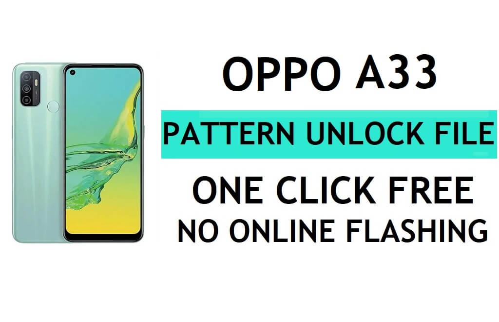 Oppo A33 CPH2137 파일 다운로드 잠금 해제(패턴 비밀번호 핀 제거) – QFIL 플래시 도구