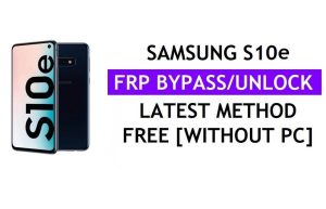 Samsung S10e FRP Google Lock Bypass unlock with Tool One Click Free [Android 12]