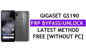 Розблокувати FRP Gigaset GS190 Виправити оновлення Youtube (Android 9.0) Обійти Google без ПК