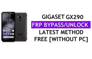 FRP Gigaset GX290 Fix Youtube 업데이트 잠금 해제(Android 9.0) PC 없이 Google 우회