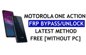 Desbloquear FRP Motorola One Action Bypass Cuenta de Google Android 11 Sin PC ni APK