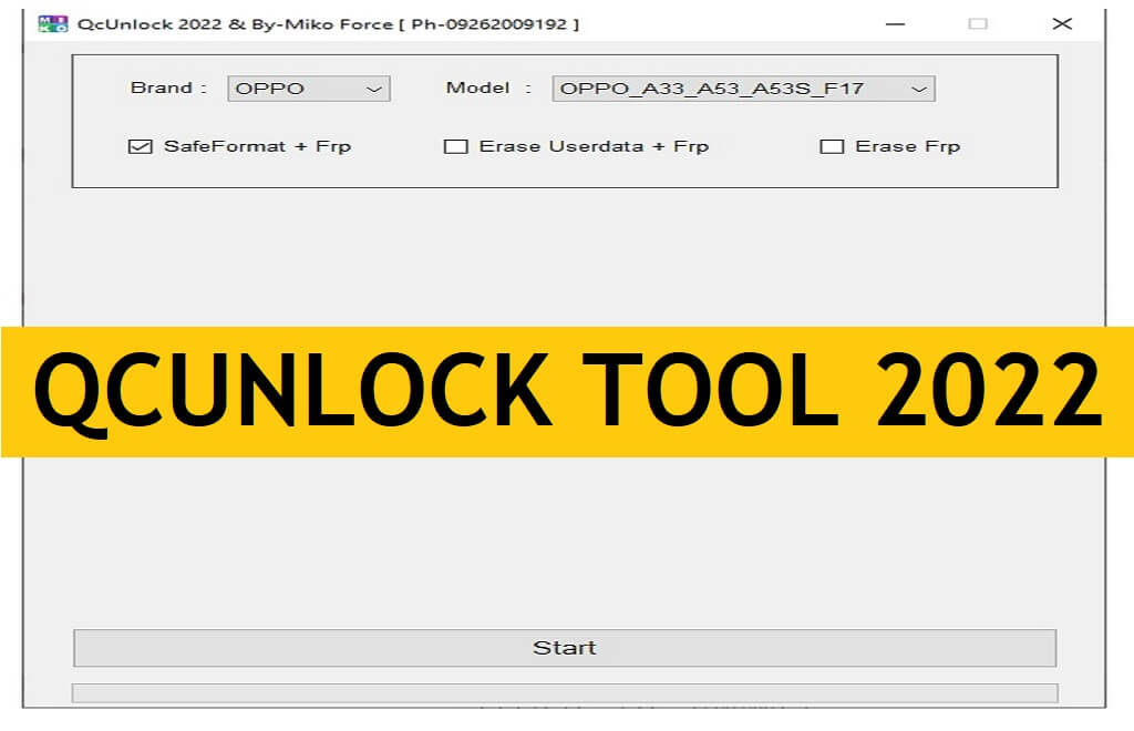 QcUnlock Tool 2022 Miko Force Unduh Oppo Vivo Format Hapus FRP Alat Mudah