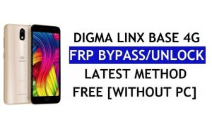 Digma Linx Base 4G FRP Bypass (Android 8.1 Go) – розблокуйте Google Lock без ПК