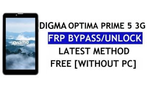 Digma Optima Prime 5 3G FRP Bypass (Android 8.1 Go) – разблокировка Google Lock без ПК