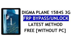 Digma Plane 1584S 3G FRP Bypass (Android 8.1 Go) – Desbloqueie o Google Lock sem PC