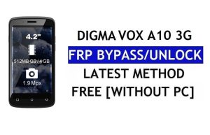 Digma Vox A10 3G FRP Bypass – Unlock Google Lock (Android 6.0) Without PC