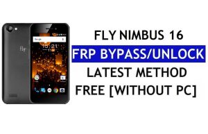 Fly Nimbus 16 FRP Bypass Fix Youtube Update (Android 7.0) – Ontgrendel Google Lock zonder pc