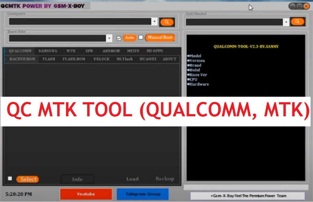Qc MTK Tool V1.0 Download - Ferramenta de apagamento de bloqueio de usuário FRP com um clique