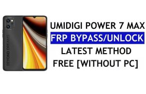 Umidigi Power 7 Max FRP 우회 Android 11 최신 PC 없이 Google Gmail 확인 잠금 해제