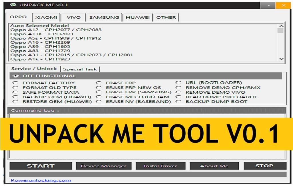 UnpackMe Tool 0.1 ดาวน์โหลดเครื่องมือแก้ไข MediaTek MTK ล่าสุด