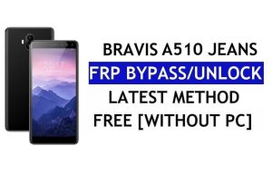Bravis A510 Jeans FRP Bypass Correzione dell'aggiornamento Youtube (Android 8.1) – Sblocca Google Lock senza PC
