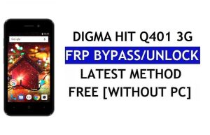 Digma Hit Q401 3G FRP Bypass Fix Mise à jour Youtube (Android 7.0) - Déverrouillez Google Lock sans PC
