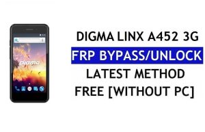 Digma Linx A452 3G FRP Bypass Fix Aggiornamento Youtube (Android 7.0) – Sblocca Google Lock senza PC